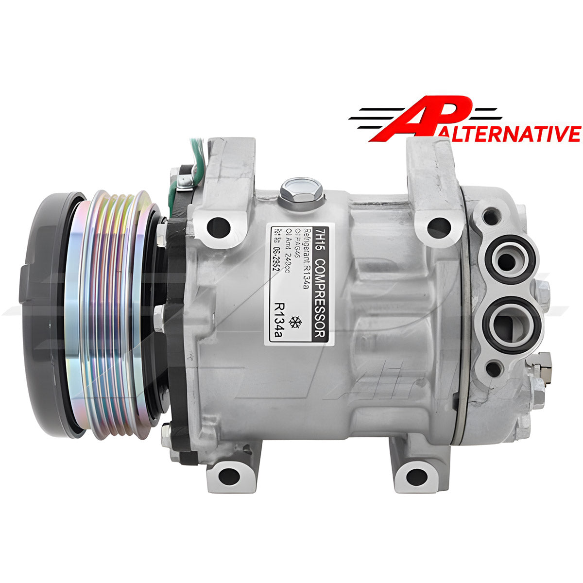 Alternative Sanden Compressor SD7H15 - 115mm, 4 Groove Clutch, 12V for Caterpillar