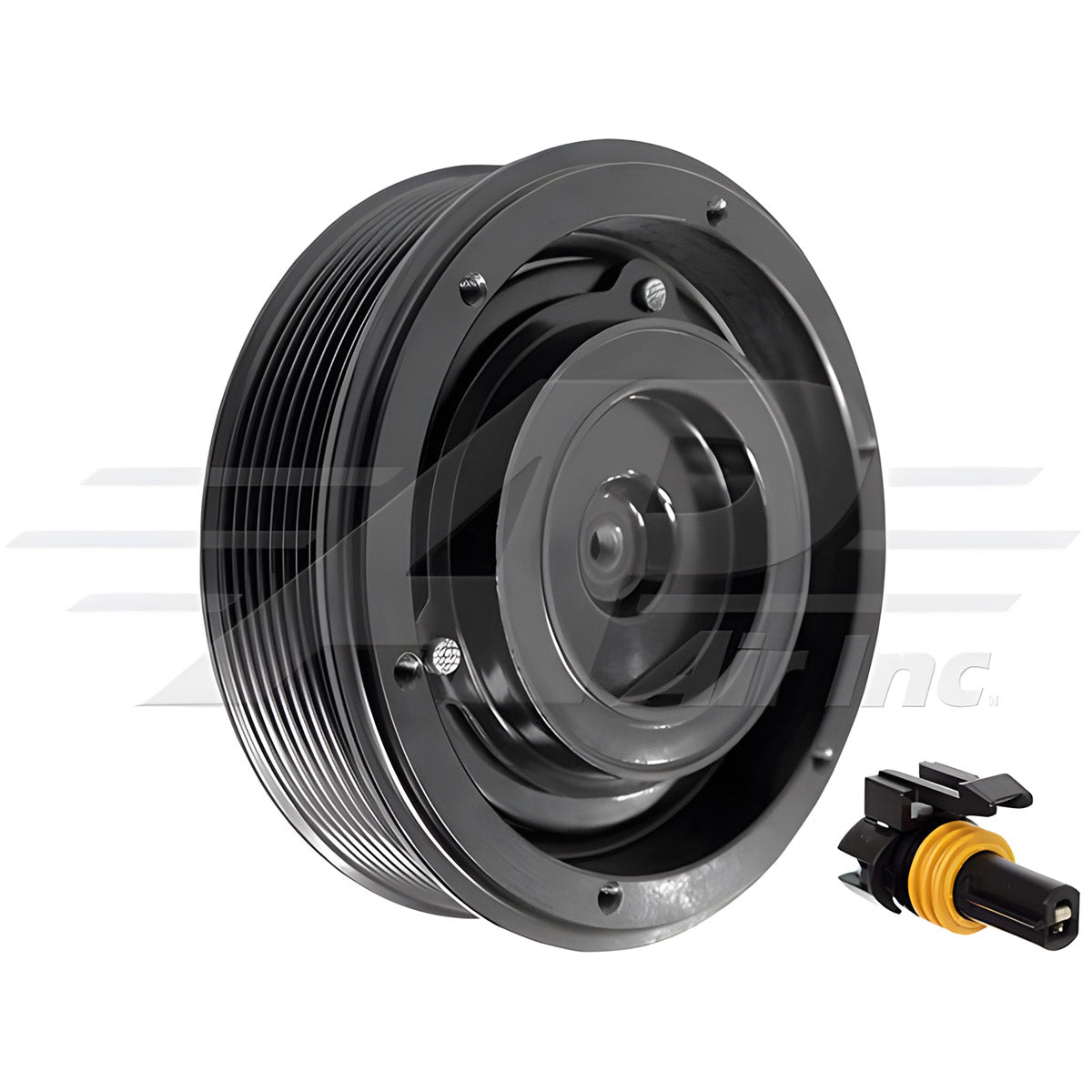 OEM Complete Clutch Kit With Hub, Pulley, Coil, And Dust Cover - Rubber Style Hub for John Deere