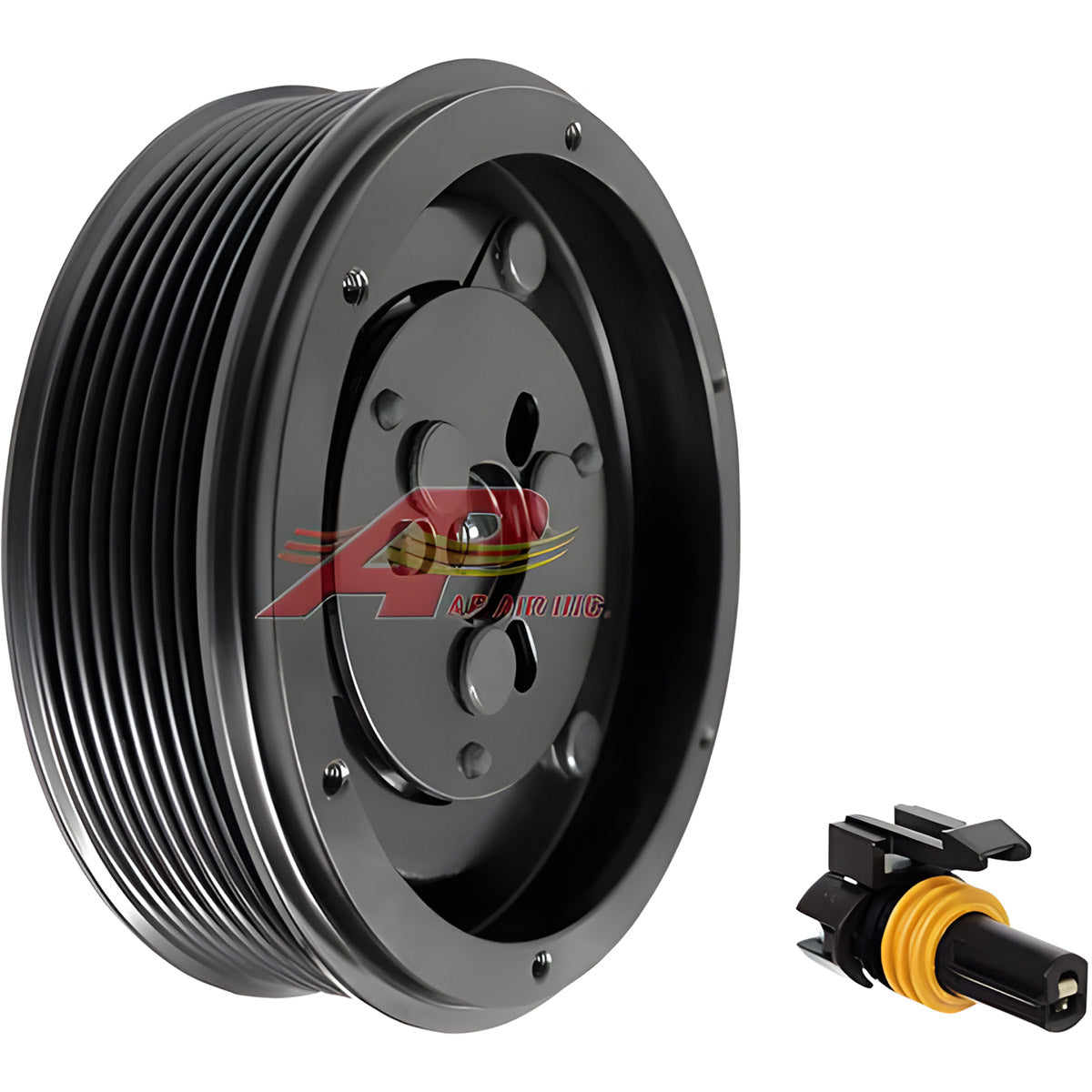 Heavy-DutyComplete Clutch Kit With Hub, Pulley, Coil, And Dust Cover - Spring Leaf Hub for John Deere