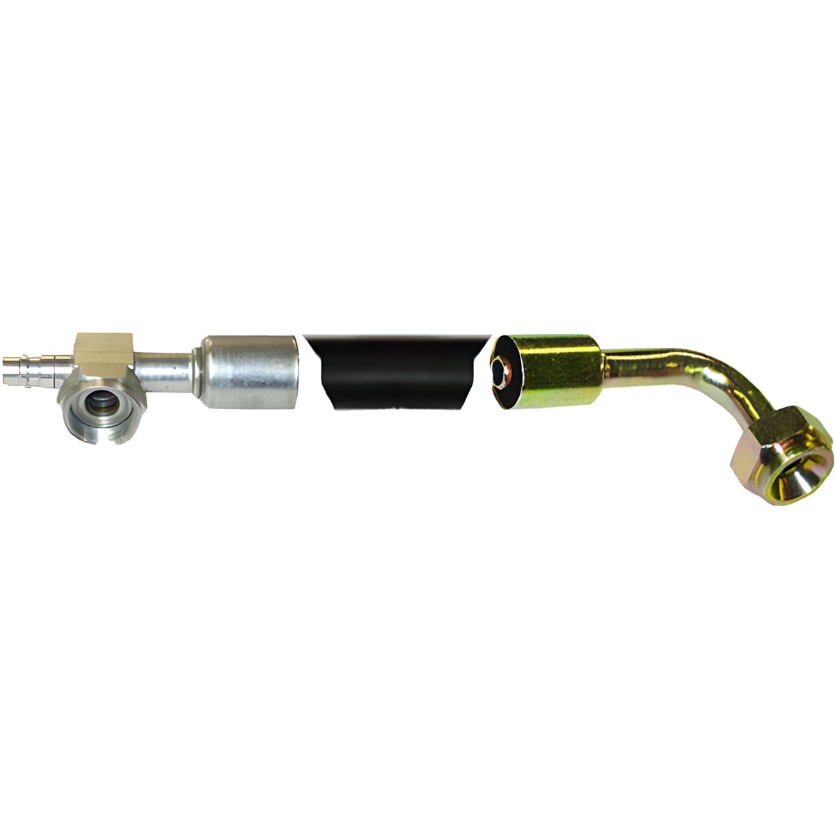 Suction Hose - Compressor End, Rotolock for Ford/New Holland