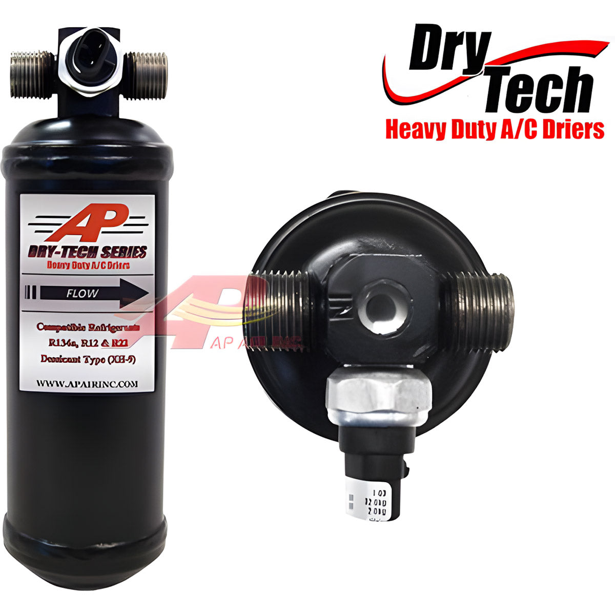 Heavy Duty Dry-Tech Receiver Drier With Switch, 8.8Mm Pilot for Bobcat