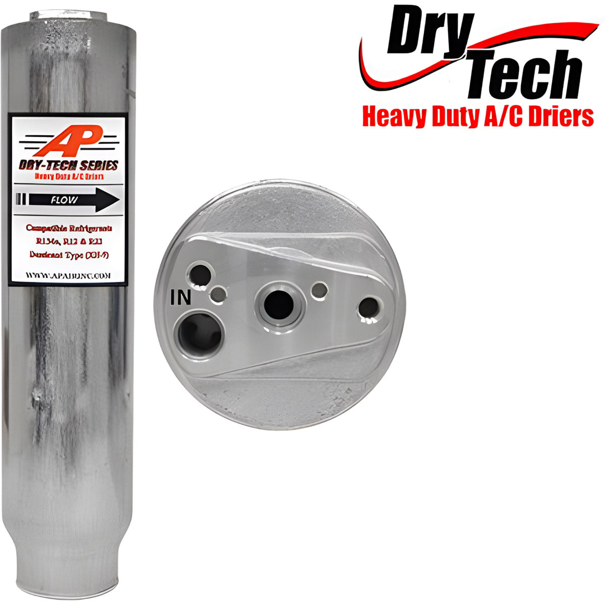 Dry-Tech Receiver Drier for Caterpillar 176-1902, Komatsu 20Y-979-3120 & Kubota - Heavy Duty