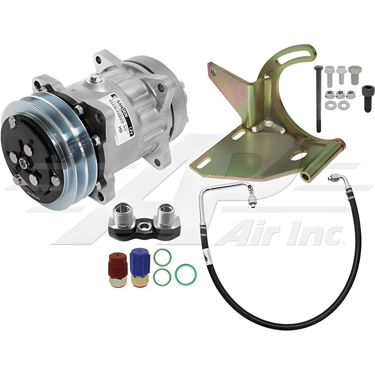 Air Conditioning Conversion Kit for Ford 7810 - Rotary Tecumseh HR980 to Sanden