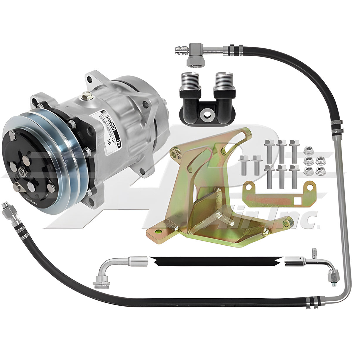York, Tecumseh Upright to Sanden Conversion Kit for Ford/New Holland