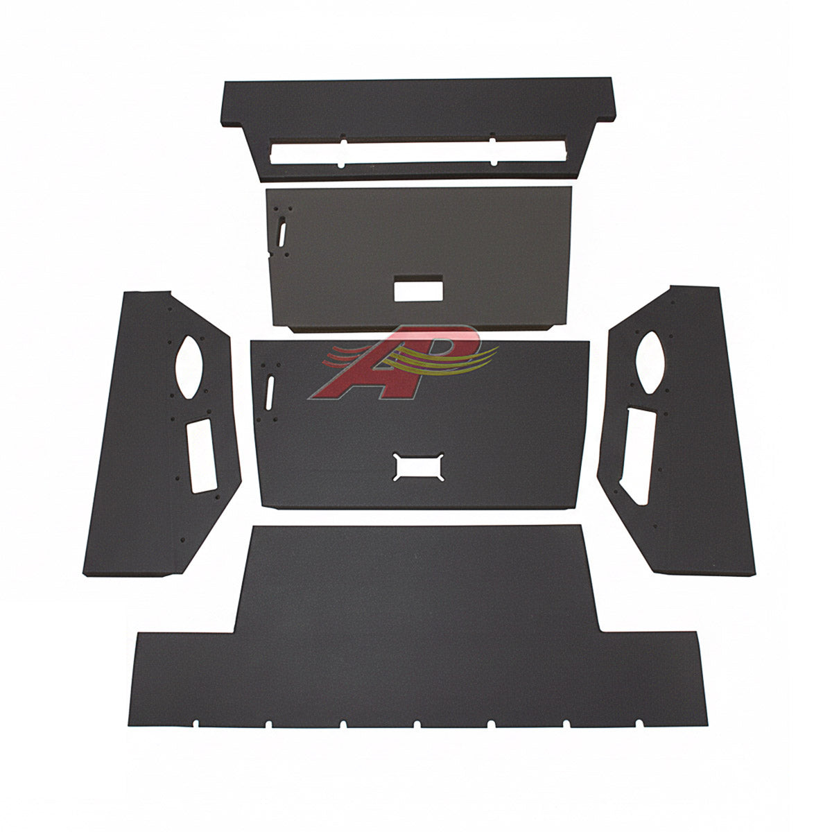 6 Piece Headliner - Black for International 117632C4