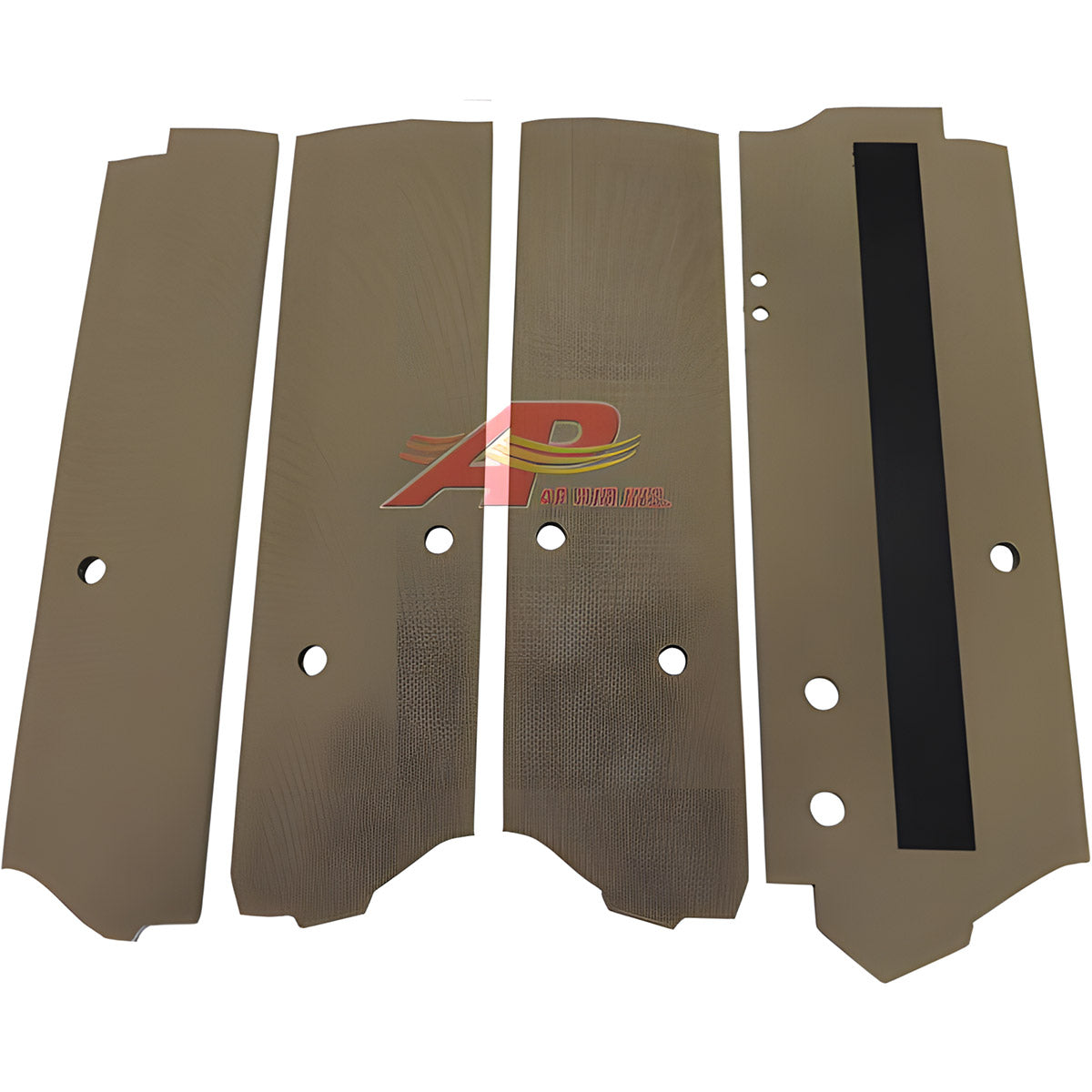 OEM Style Cab Post Kit With Monitor - Sailcloth Tan for John Deere