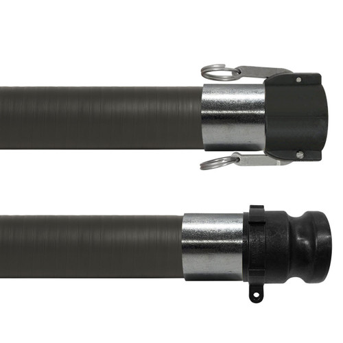 BadgerFlex Heavy Duty Liquid Chemical 4 in. Suction & Discharge Hose w/ Polypropylene Part C Female Coupler x Part E Male Adapter Ends