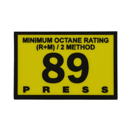 RDM R60030-16 89 Octane Press to Start Overlay - Gilbarco Advantage