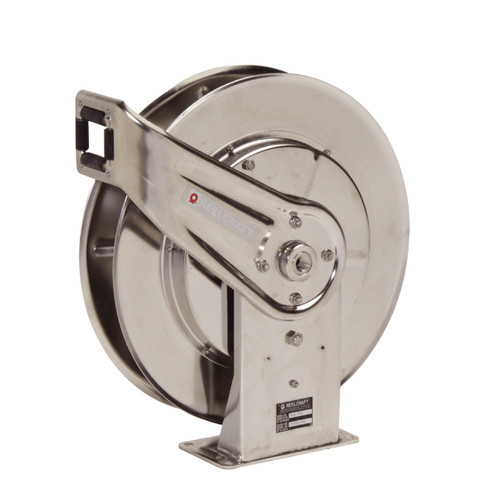 Reelcraft 7800 OMS Stainless Steel Hose Reel - Reel Only - 1/2 in. x 50 ft. - 3000 PSI
