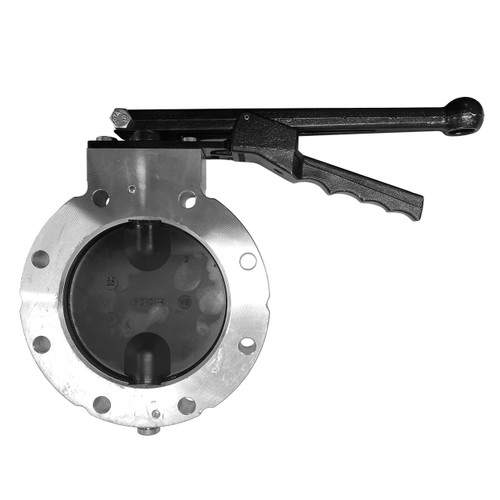 Betts WD Series 4 in. Aluminum Wet-R-Dri Metering Butterfly Valve w/ FKM Seals & Disc, TTMA Flange, Locking Handle - Lightly Scratched and Dented