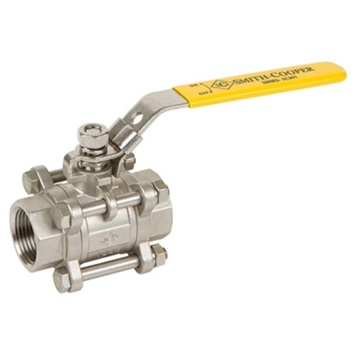 Anvil Series SC301 Stainless Steel Three-Piece Ball Valve w/ Locking Handle