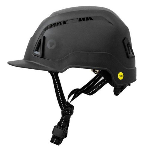 Securis SEC25 Class C Front Brim Safety Helmet - Black (4 Pack)