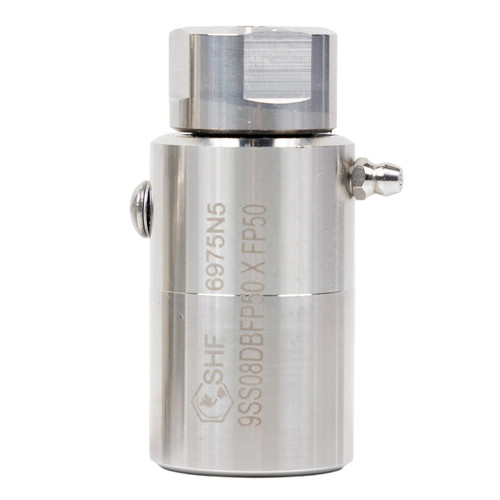 SHF SHF9SS08DBFP50XFP50 1/2 in. Female 304 Stainless Steel 90° Pipe Live Swivel