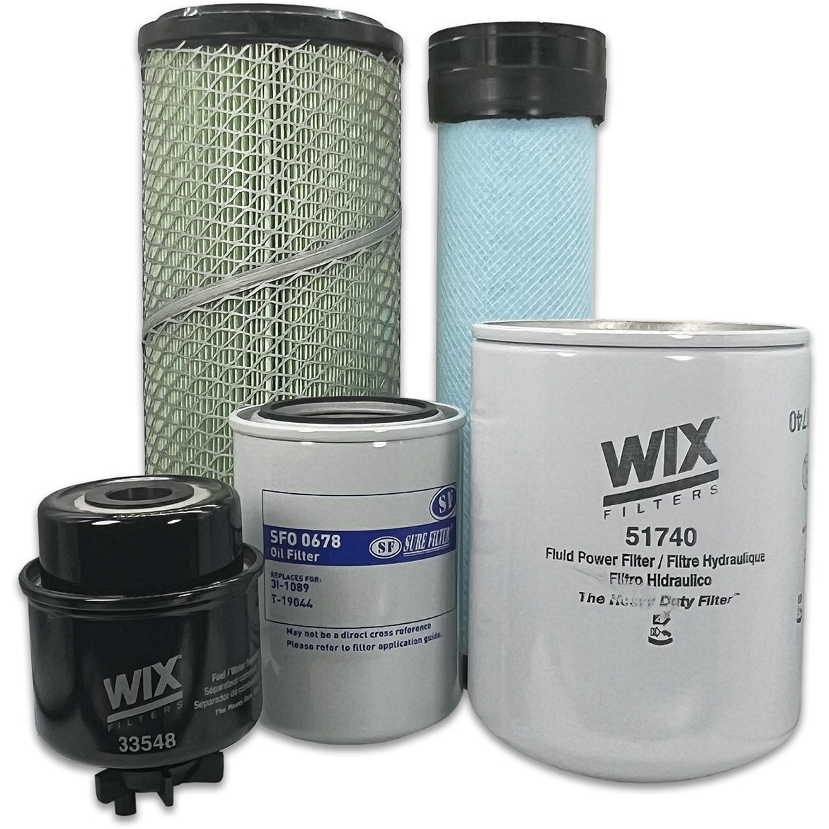 HERO Maintenance Filter Kit for John Deere 5205 Tractor- S/N (-511999)