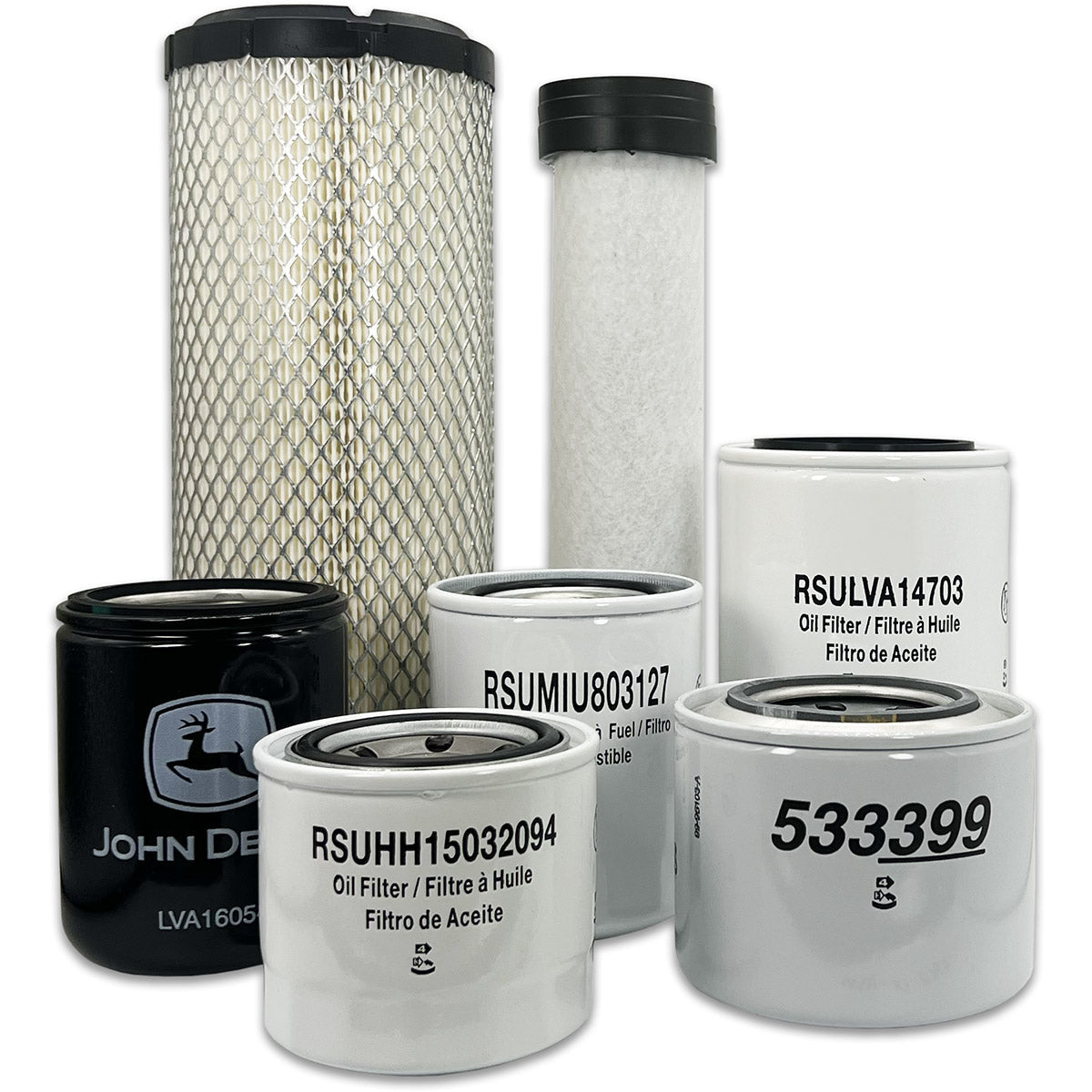 HERO Maintenance Filter Kit For John Deere 3032E Utility Tractor MY22+ 1LV3032E*NP100000 & Above