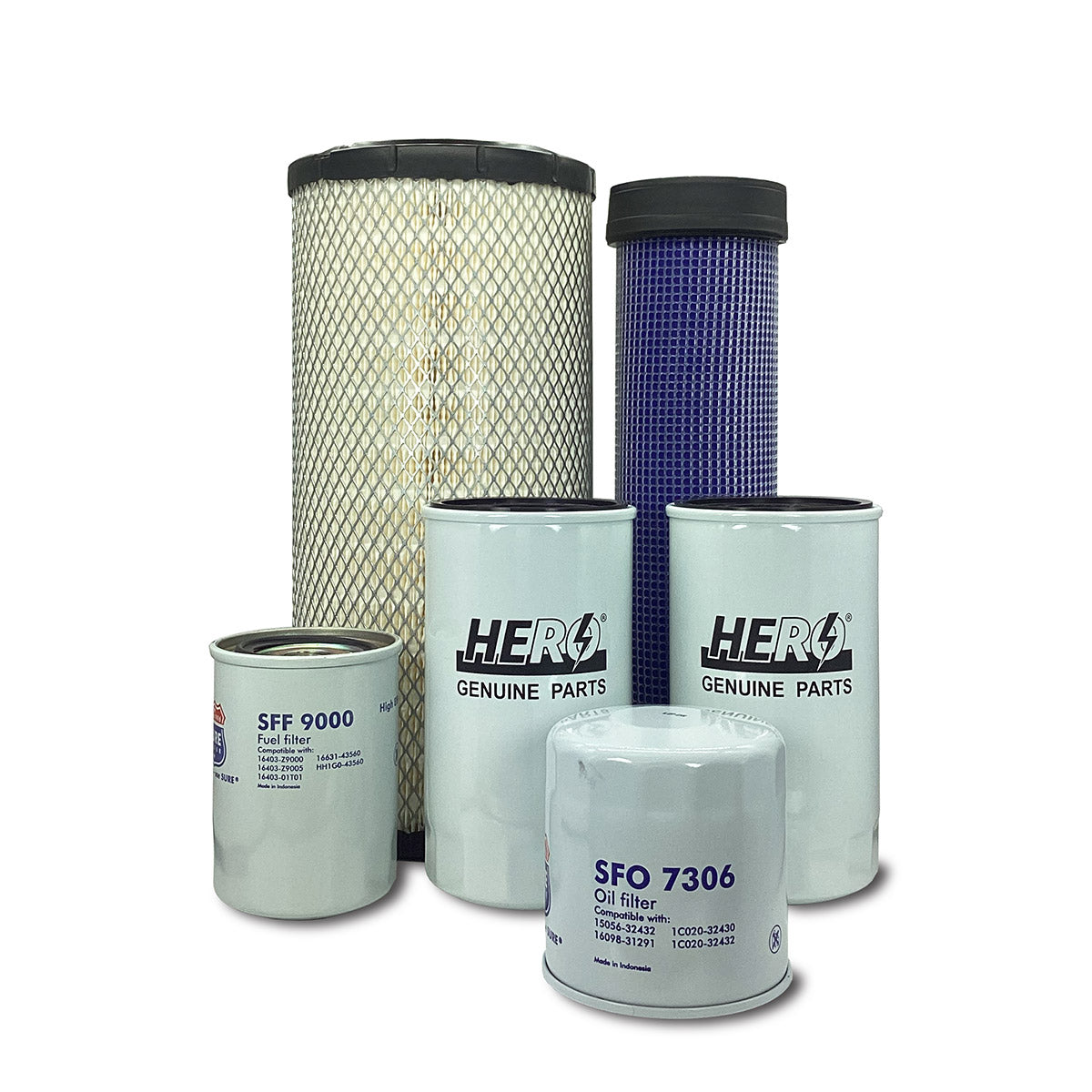HERO Maintenance Filter Kit for Kubota M9960HF Tractor