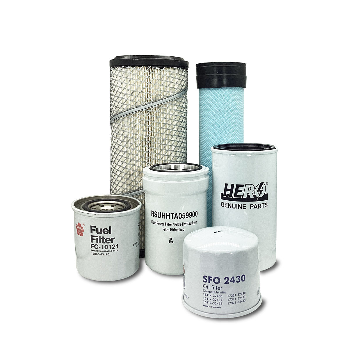 HERO Maintenance Filter Kit for Kubota MX6000HSTC Tractor