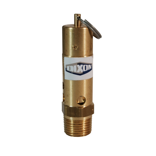 Dixon SV125HD 1/2 in. Brass Heavy Duty, High Capacity Safety Pop-Off Valve 125 PSI
