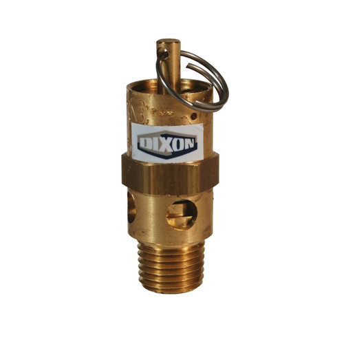 Dixon SV175 1/4 in. Brass Standard Safety Pop-Off Valve 175 PSI