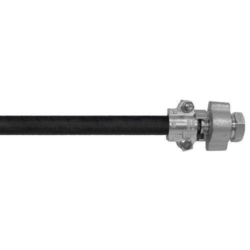 BadgerFlex 3/4 in. Steam Hose Assembly w/ Female NPT Ground Joint Ends - Black
