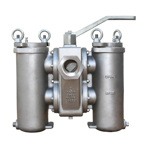Titan Flow Control DS596C0200 2 in. Duplex Basket Strainer, NPT Threaded, Carbon Steel - ASME Class 150