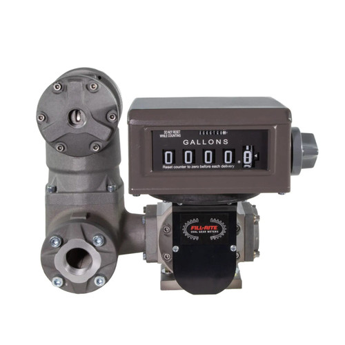 Fill-Rite TS20AV06ATCBMXAS4N 2 in. NPT Oval Gear Meter w/ Mechanical Register, Strainer, Air Eliminator