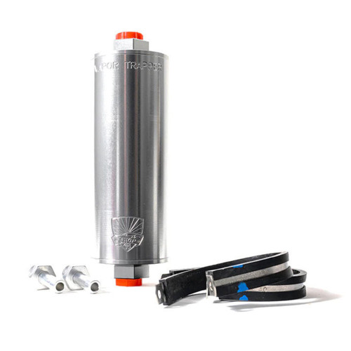 Shop 48 Vapor Trapper™ VT6SIL-1/4-B 1/4 in. x 6 in. Silver Universal Charcoal Canister Fuel Tank Vent Line Vapor Filter (Basic Package)