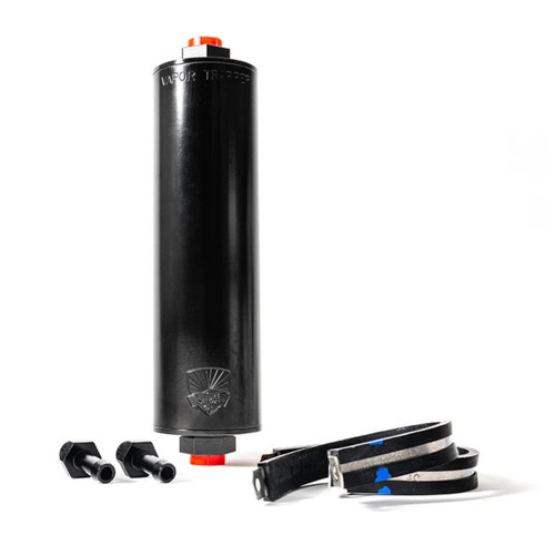 Shop 48 Vapor Trapper™ VT8BLK-1/4-B 1/4 in. x 8 in. Black Universal Charcoal Canister Fuel Tank Vent Line Vapor Filter (Basic Package)