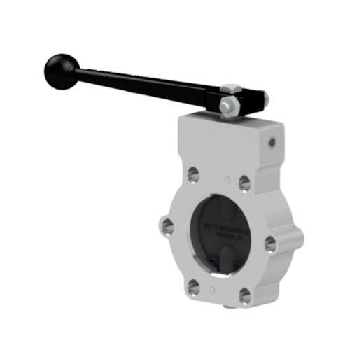 Betts WD Series 2 in. Aluminum Manually Operated TTMA Detent Wet-R-Dri Butterfly Valve - Black Nitrile Seal