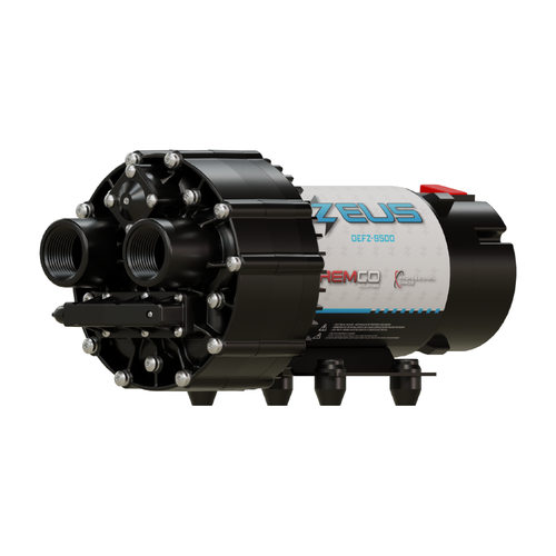 Remco Professional Grade Zeus Series, 14 GPM, Bypass Setting, 12 VDC DEF Transfer Pump w/ 1 in. FNPT Ports (Pump Only)