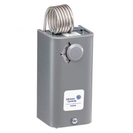 Johnson Controls A19BBC-2 SPDT Coiled Bulb Thermostat W/Adjustable Differential -30°F to 100°F