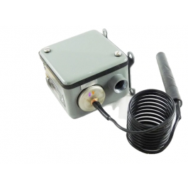 Johnson Controls A72AE-1 DPST Open Low-Outdoor Temperature Control 25°F- 90°F 6' Capillary