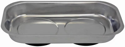 Stainless-Steel Magnetic Parts Tray, 5-1/2 x 9-1/2 In.