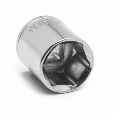 6-Point Socket, 1/4 In. Drive, 9/16 In.