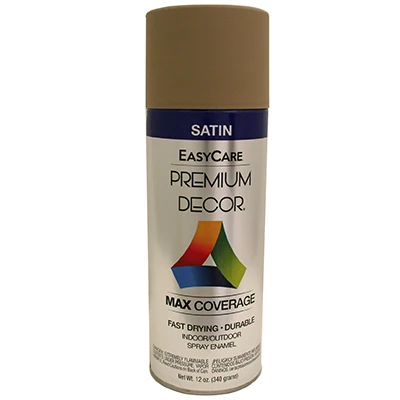 Premium Decor Spray Paint, Khaki Gloss, 12 oz.