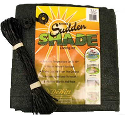 Sudden Shade Fabric, 12 x 12 Ft., Black