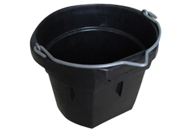 Flat Bucket, Rubber, 8-Qts.