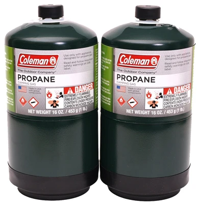 Propane Camping Cylinder, 16-oz., 2-Pk.