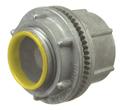 Conduit Hub, Indoor/Outdoor, Watertight, Zinc, 3/4-In.