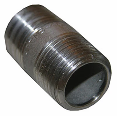 Stainless Steel Pipe Nipple, 1/2 x 3 In.