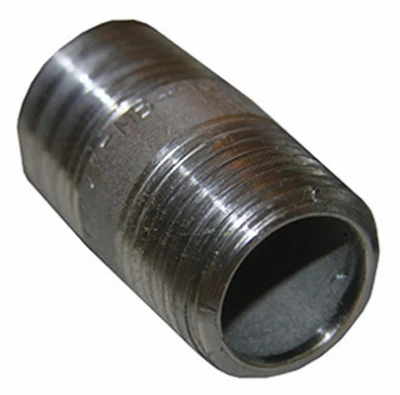 Stainless Steel Pipe Nipple, 1/2 x 2 In.