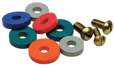 Faucet Washer Assortment With Brass Screws