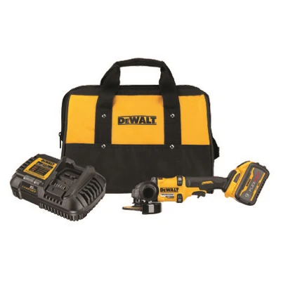 DEWALT 60V MAX Angle Grinder Kit – 4½‑6 in., 9,000 RPM, 9 Ah Battery, Charger & Carry Bag