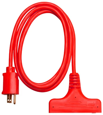 6-Ft. Outdoor Red Extension Cord