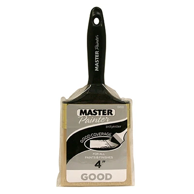Flat Paint Brush, Polyester, Beavertail Handle, 4 In.