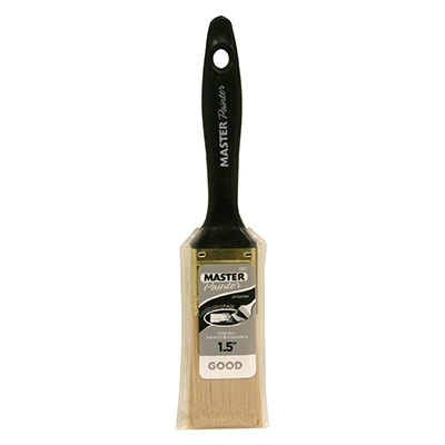 Flat Paint Brush, Polyester, Beavertail Handle, 1-1/2 In.
