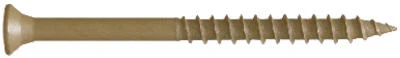 Deck Screws With Bit, Gold, 3 In., 350-Pk.