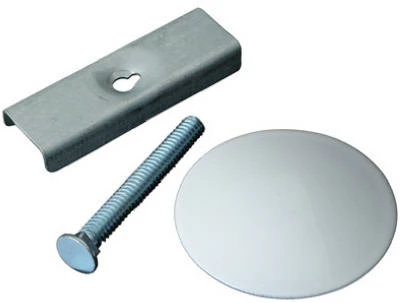 Sink Hole Cover, White Powder-Coated Steel, 1-3/4-Inch Dia.