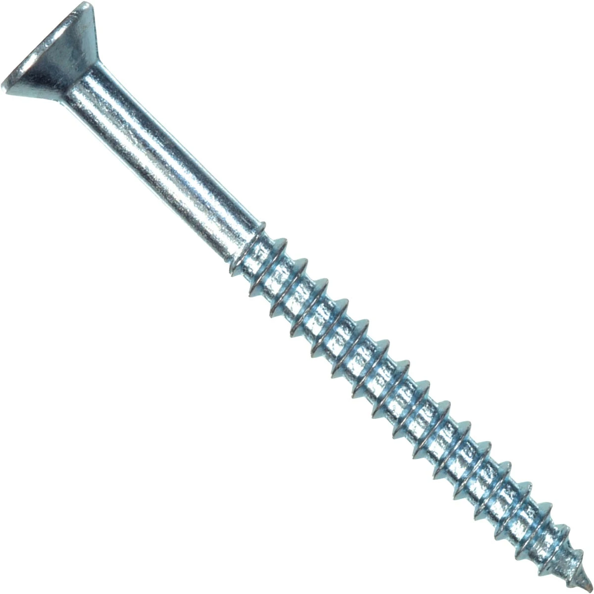 Wood Screws, Zinc, #10 x 2.5-In., 100-Pk.