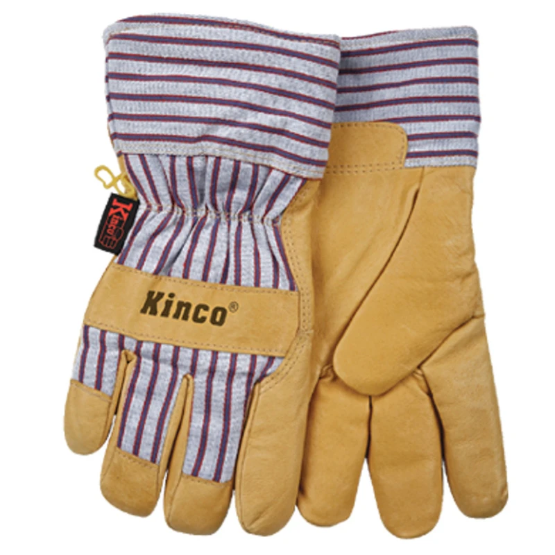 Men's Premium Grain Pigskin Leather Palm Gloves, Large